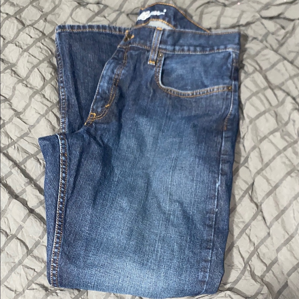 Eddie Bauer Straight Jeans with Natural Fading 34X30